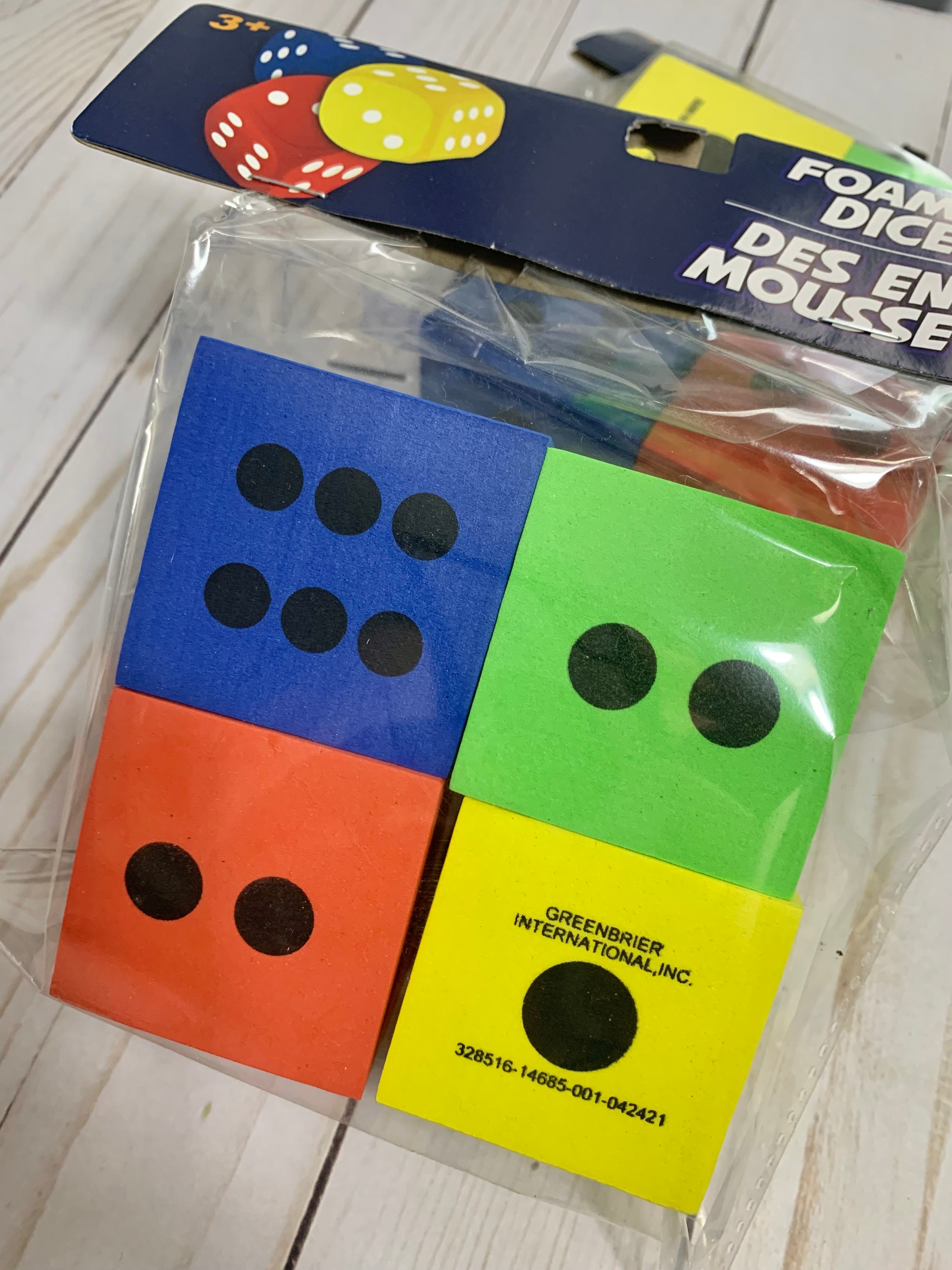 Foam dice