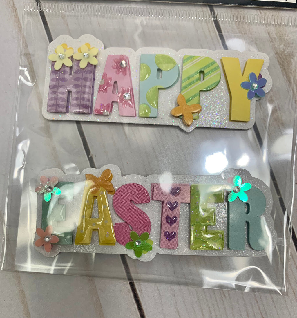 Happy Easter 3-D embellishment