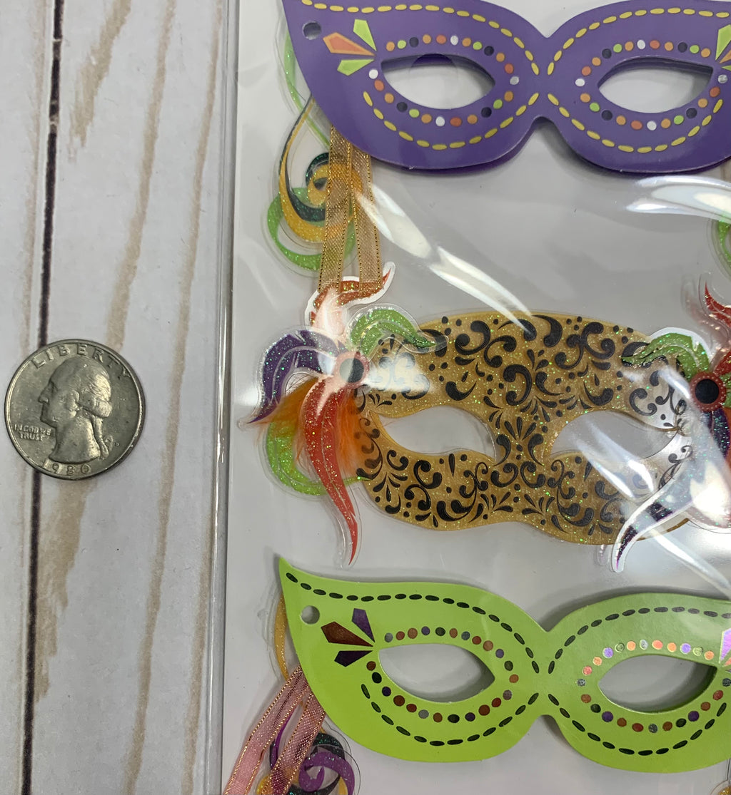 Dimensional mask stickers