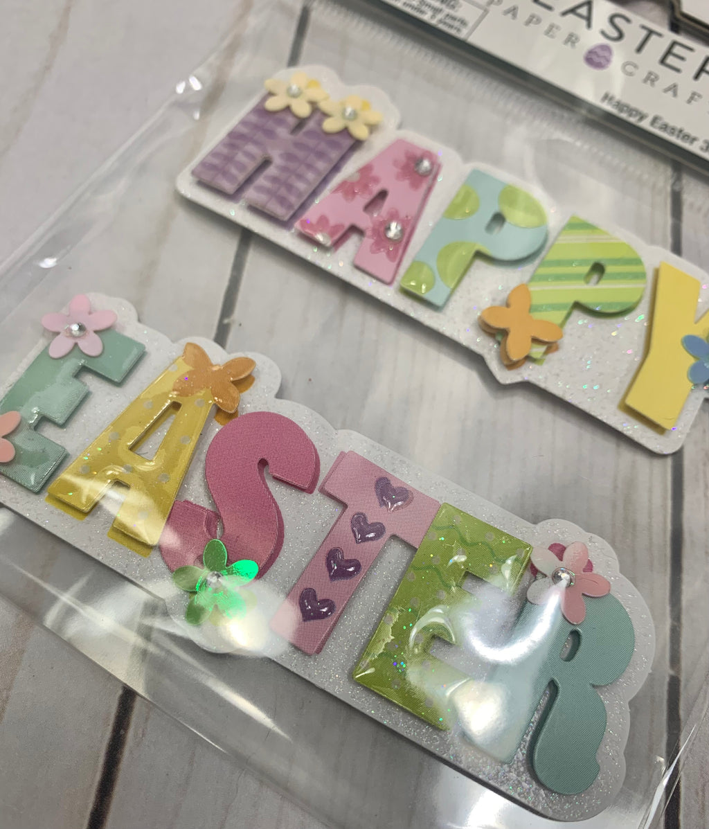 Happy Easter 3-D embellishment