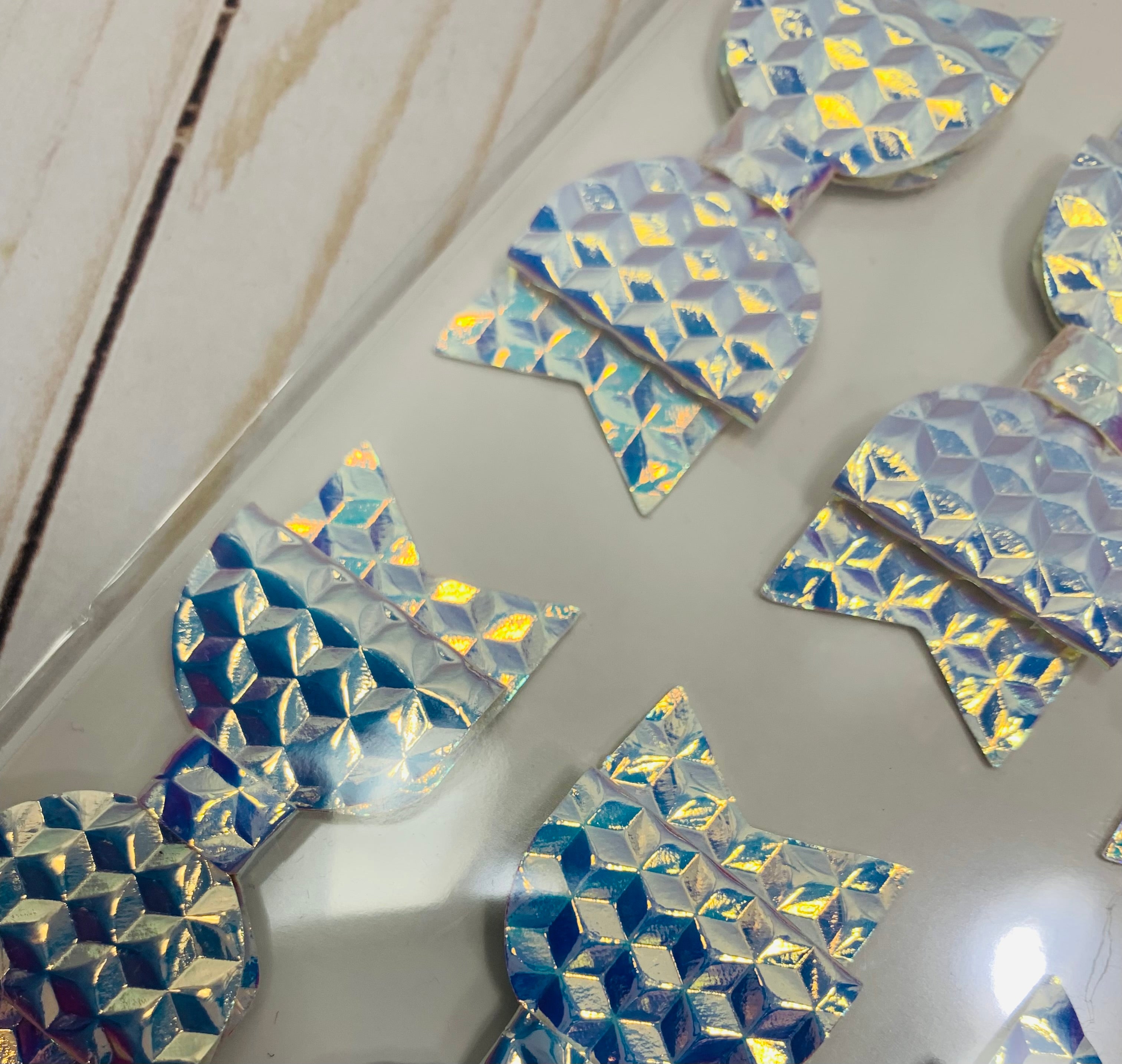 Dimensional bow stickers