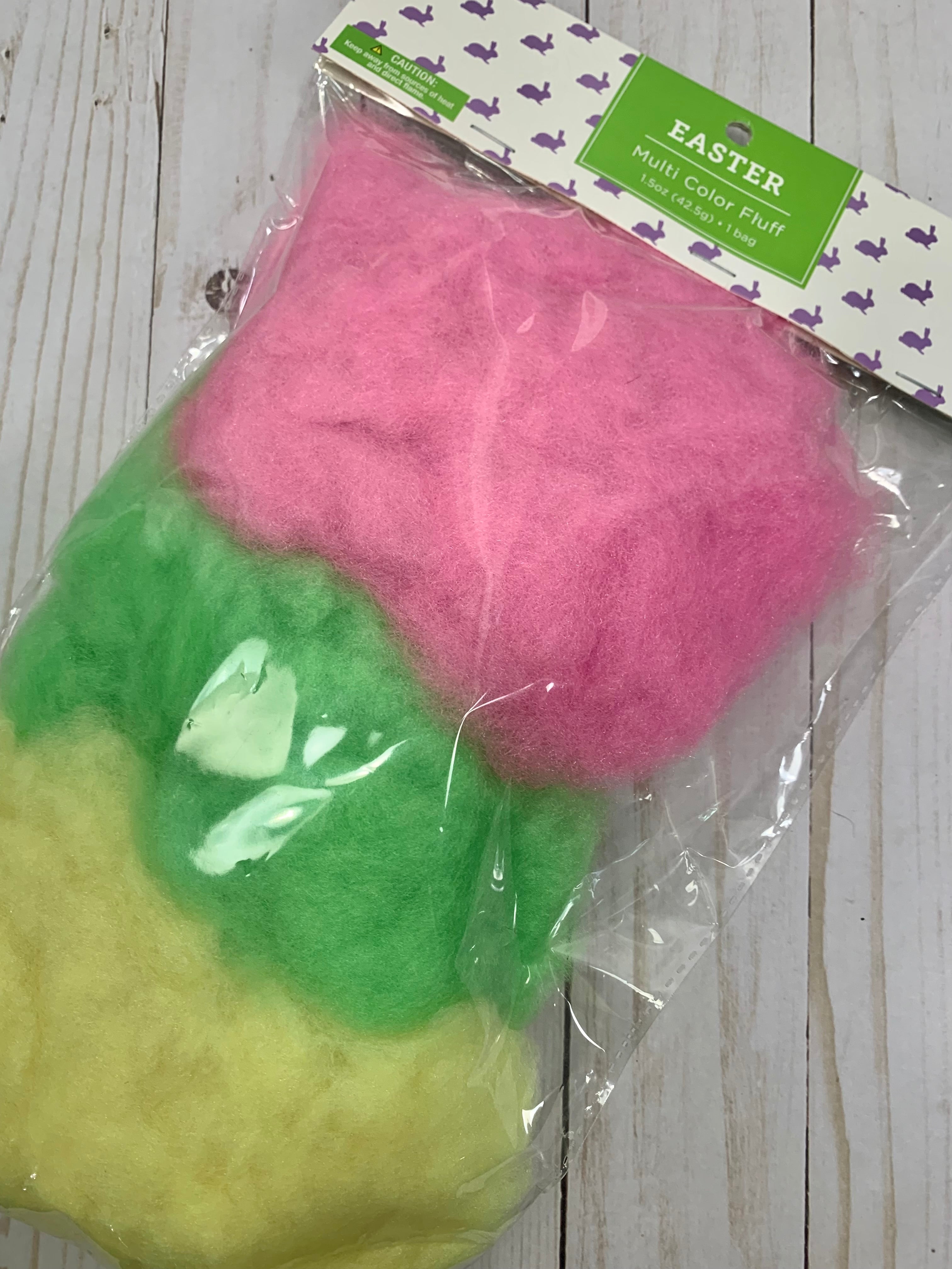 Easter multicolor fluff